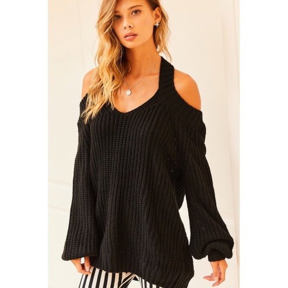 So In Love Black Open Back Sweater - Picture 11 of 13